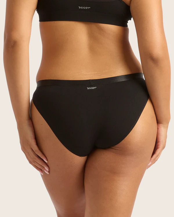 Boody Lyolyte Hipster Bikini in Black