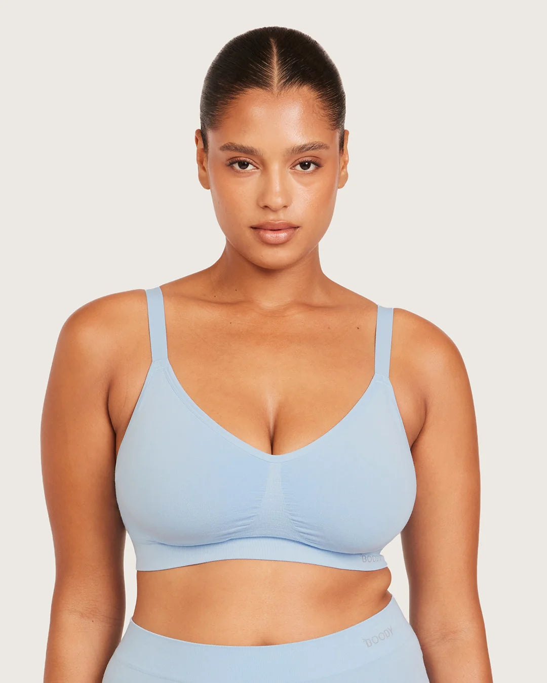 Boody Wireless Full Bust T-Shirt Bra in Sky Blue