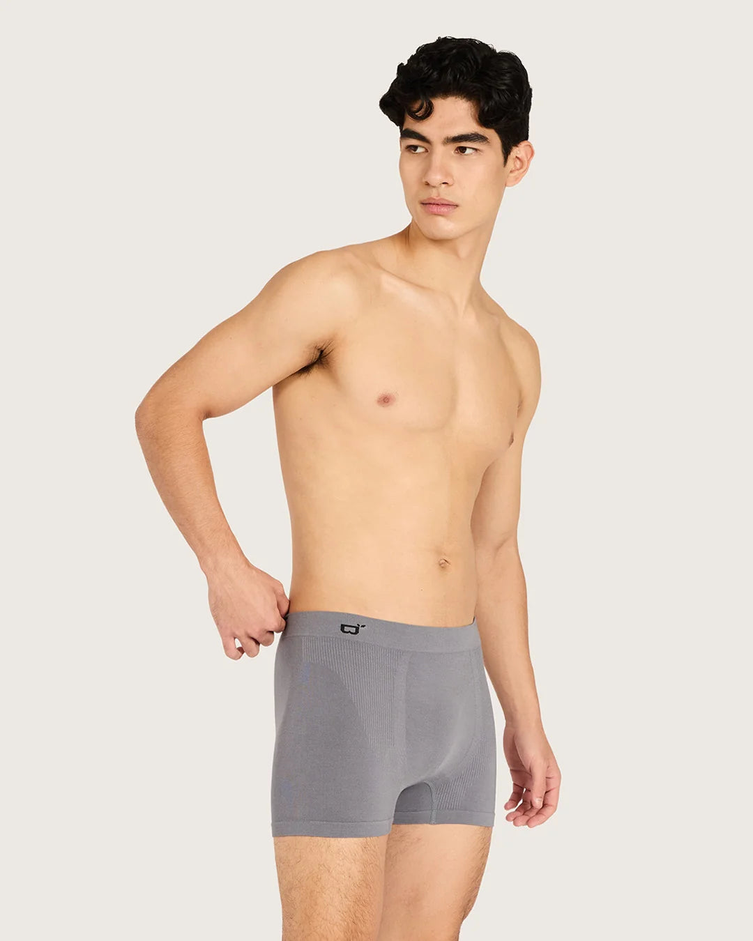 Boody Men's Seamfree Boxer Briefs in Charcoal
