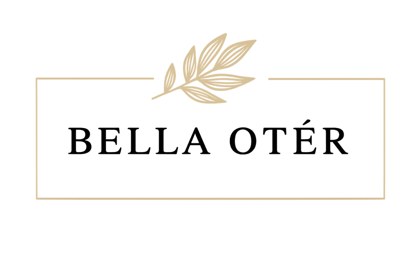 Bella Oter logo with decorative elements on a white background