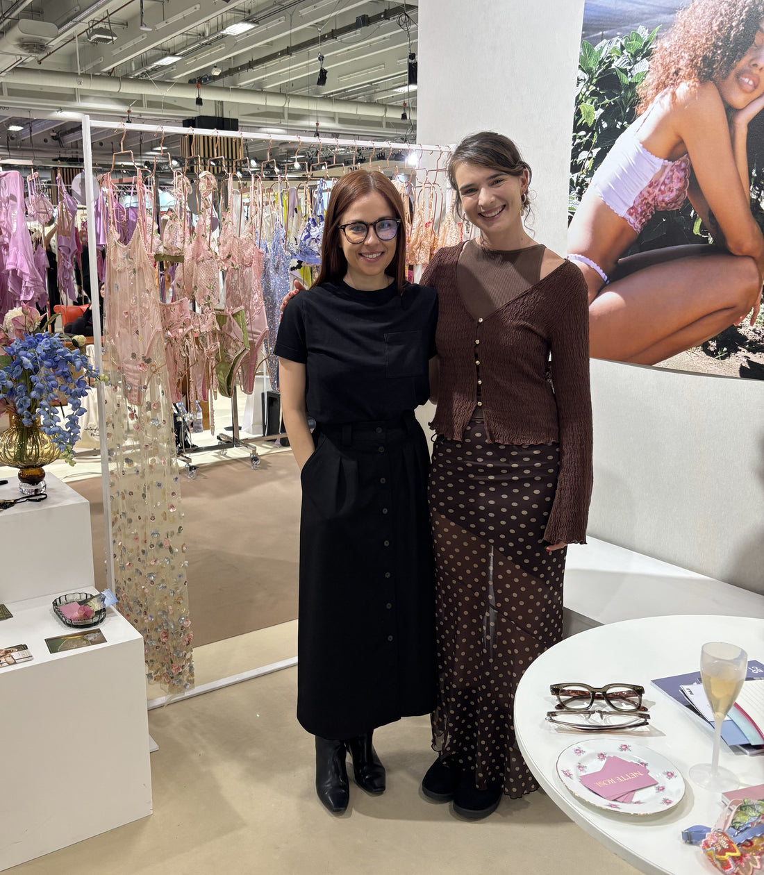 Kimberly with Megan Miller, designer and founder of Nette Rose