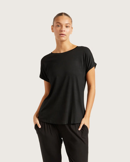 Boody Downtime Lounge Top in Black