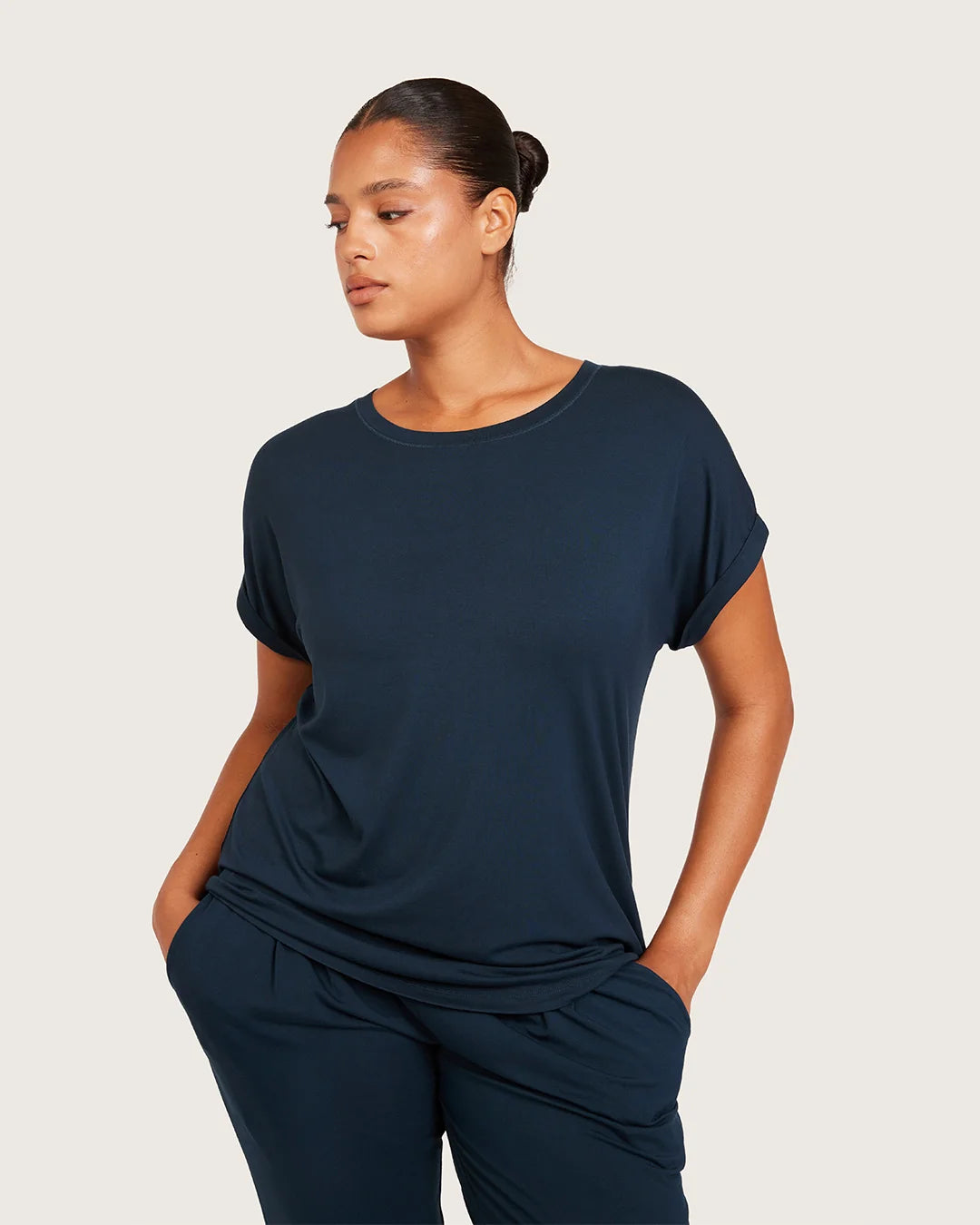 Boody Downtime Lounge Top in Midnight