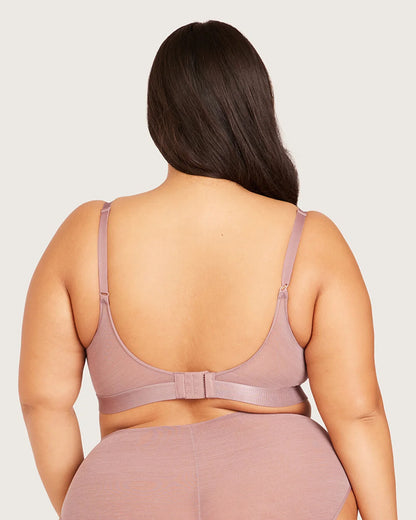 Boody FreeMesh Full Bust Wireless Bra in Mauve