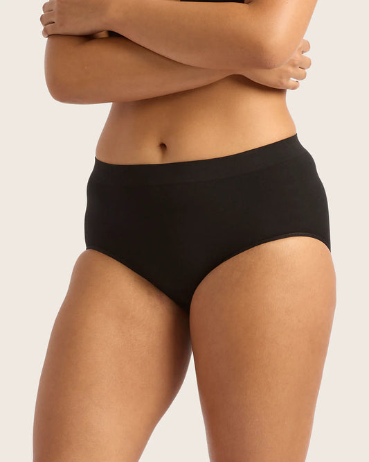Boody Full Low Leg Briefs in Black