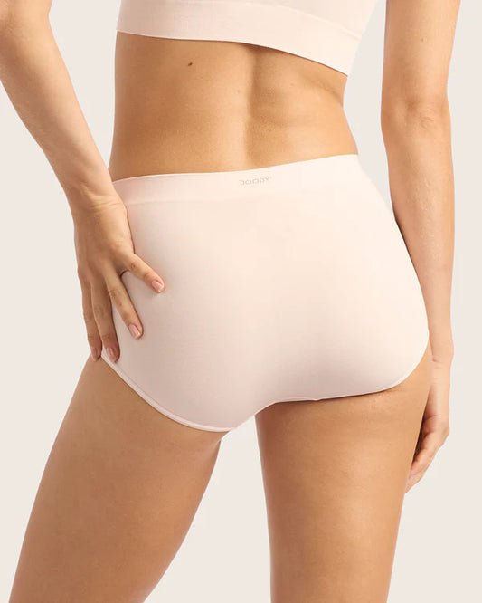 Boody Full Low Leg Briefs in Powder Pink
