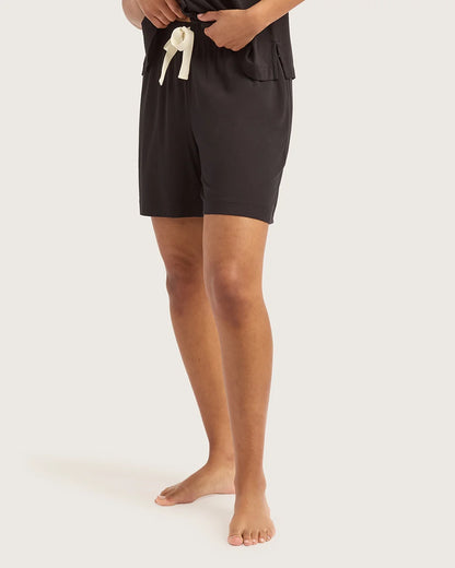 Boody Goodnight Long Sleep Shorts in Black