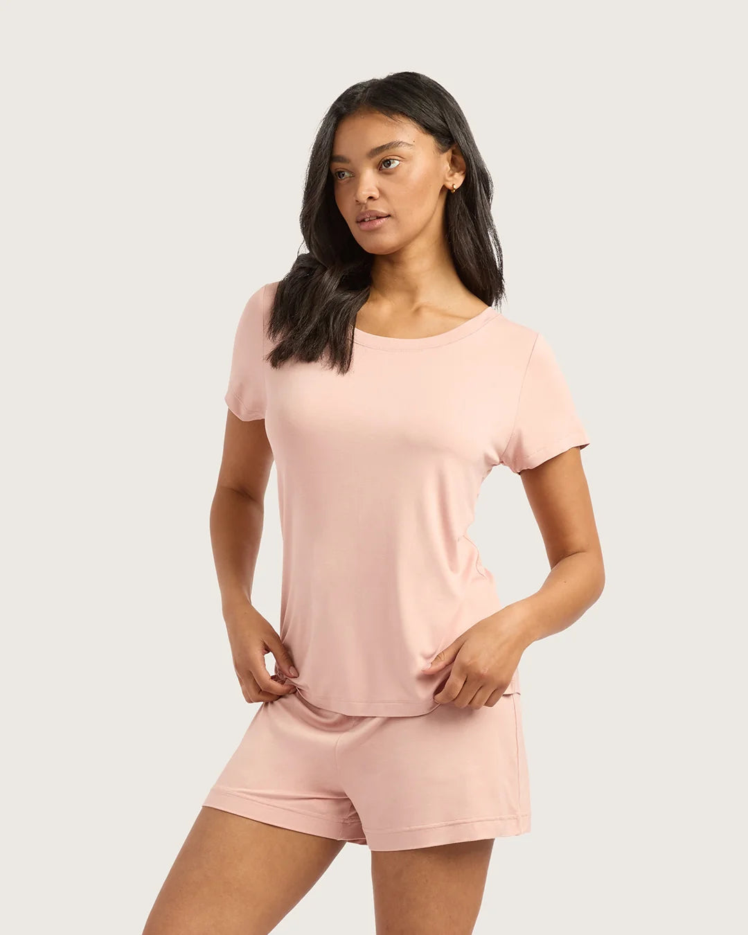 Boody Goodnight Sleep Tee in Dusty Pink
