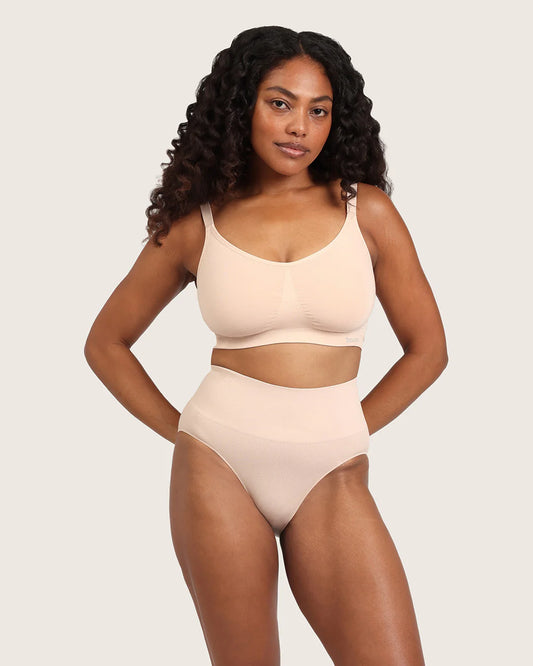 Boody Shaper High Cut Full Brief in Shell