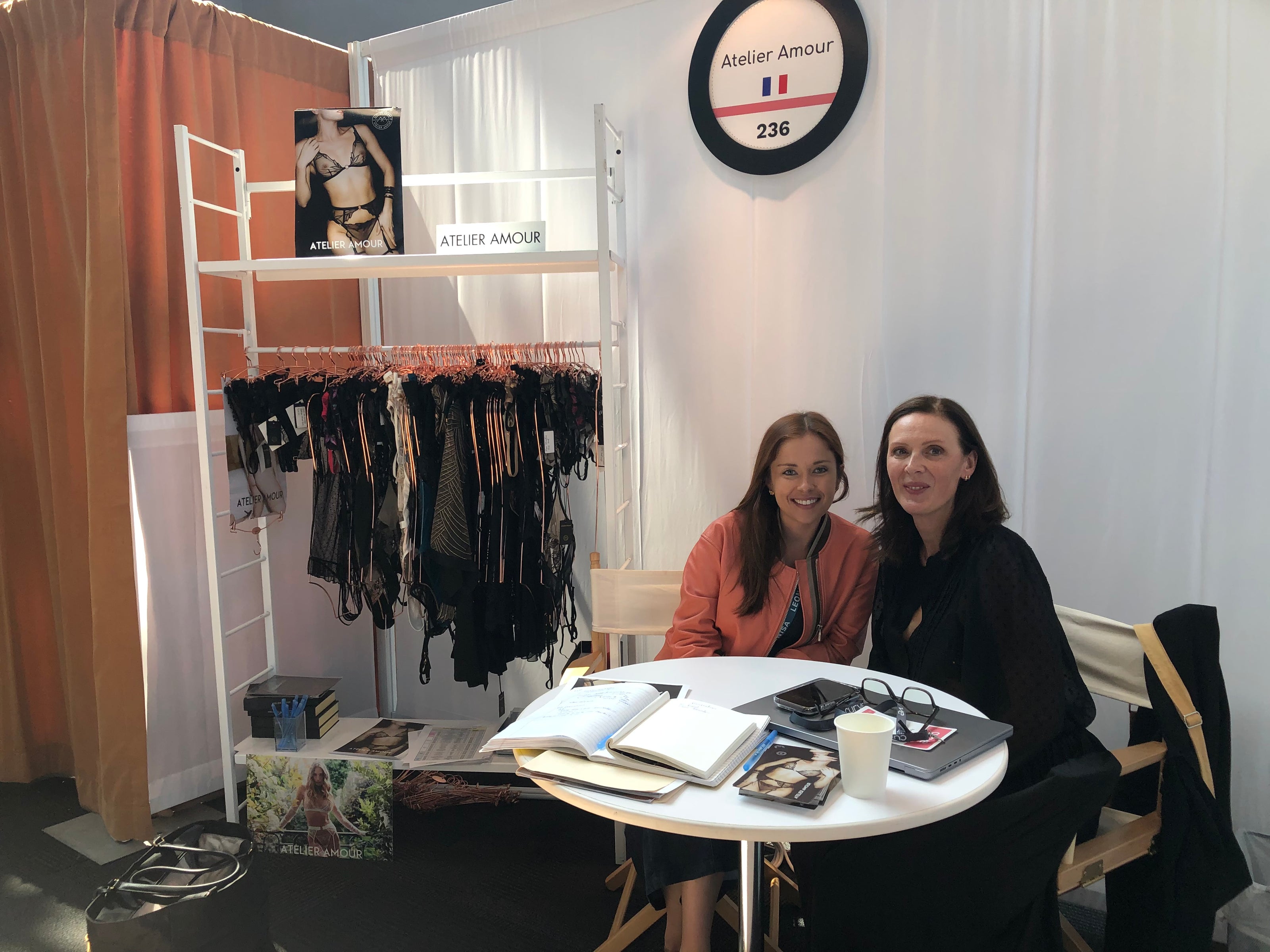Kimberly with Rachel Bouchon, founder of Atelier Amour