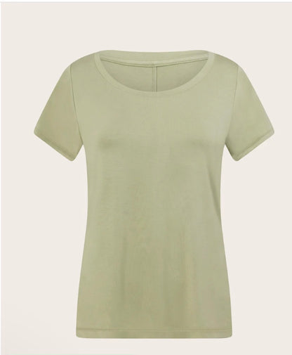 Light green t-shirt on a white background