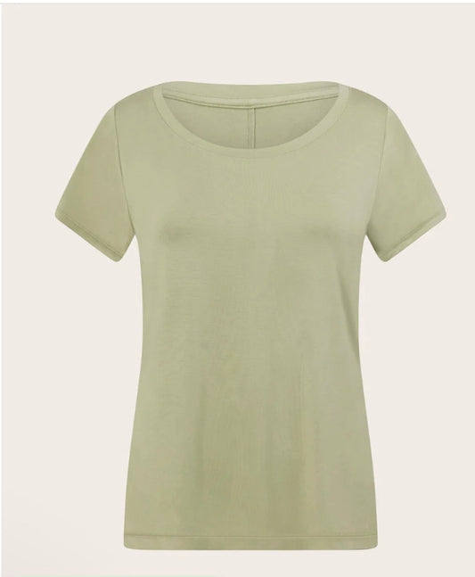 Light green t-shirt on a white background