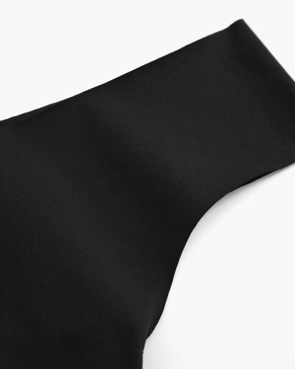 Black fabric on a white background